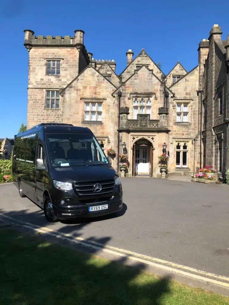 Luxury Minibus Exterior on Tour