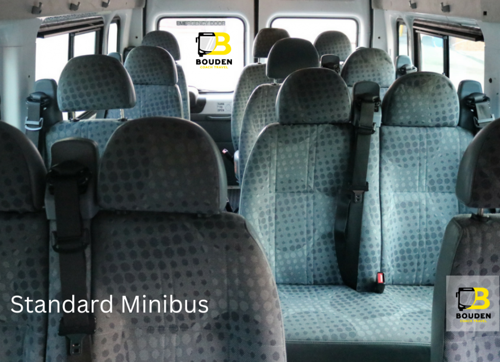 Standard 16 seat minibus interior